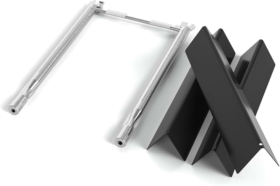 Replacement Parts for Weber Spirit 200 Series (2013+ Front Control), Fits E-210, S-210, E-220, S-220 & Spirit II/GS4, Flavorizer Bars (#7635, 15.3", Set of 3) and Burner Tubes (#69785)