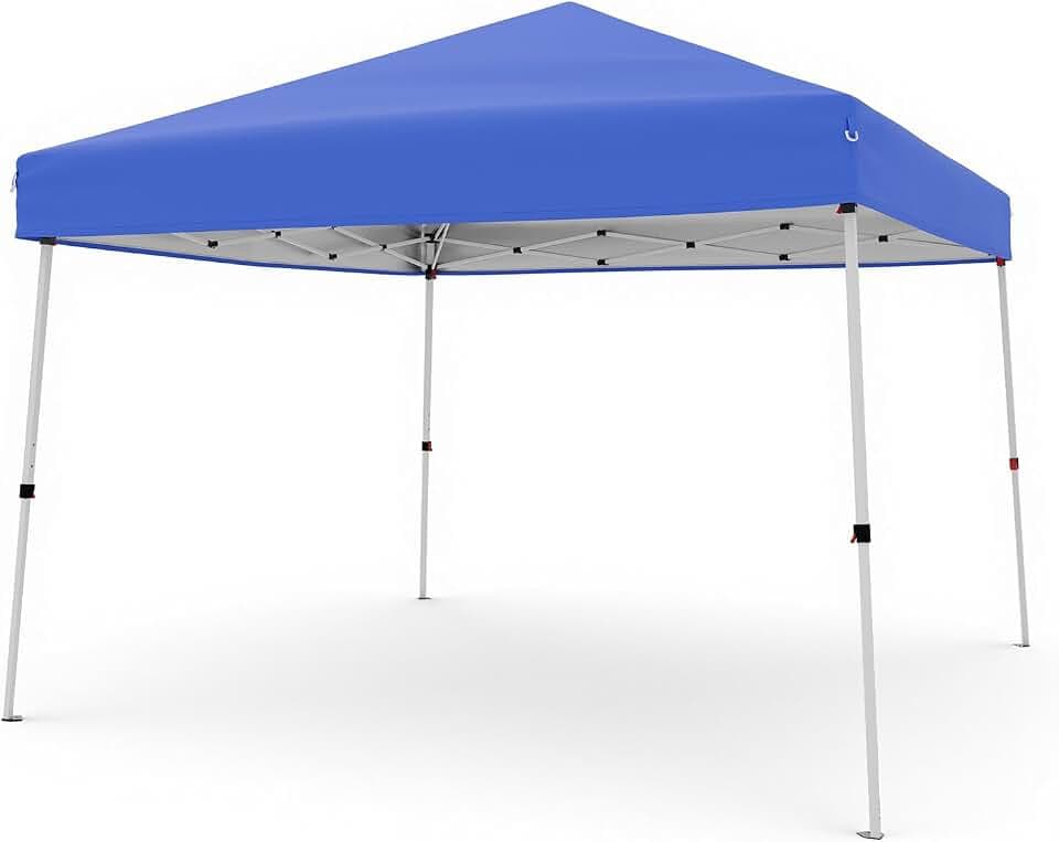 Garvee Canopy Tent, Garvee 10X10 FT Pop Up Canopy Outdoor Instant Tent Slant Legs with Carrying Bag, Portable Gazebo Shelter for Patio Deck Garden Beach - 8X8 FT Canopy Cover