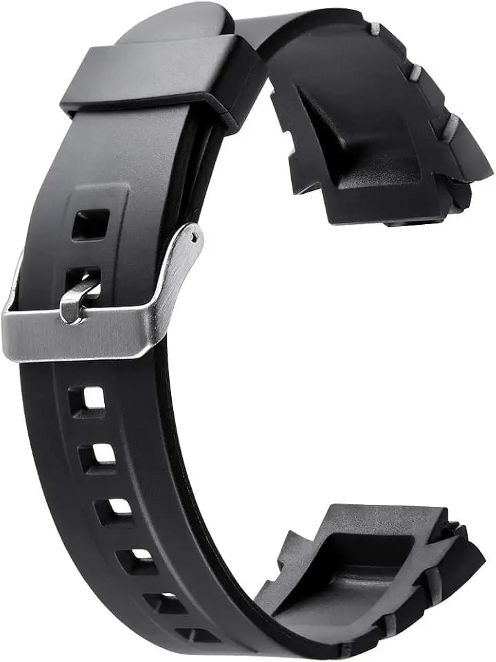 CakCity 20mm PU Watch Bands with Stainless Steel Buckle,Soft Strap