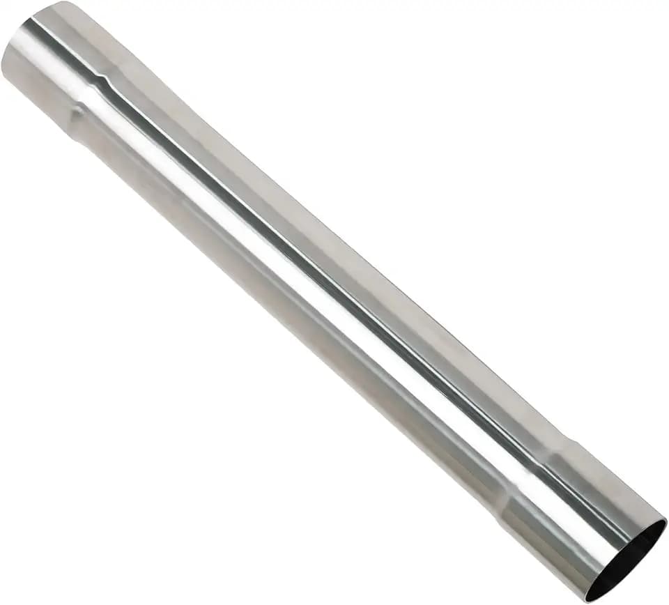 2.5 Inch Exhaust Pipe T304 Stainless Steel Exhaust Tubing (SS Tubo),Tailpipe 2 1/2"ID Length 30"Straight Tubing, Flared, Polished Finish,Universal Connector Adapter Tubo