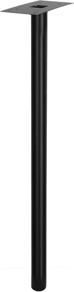 Ilyapa In Ground Mailbox Post for Outside - 51x2.5x2.5 Metal Post - Black