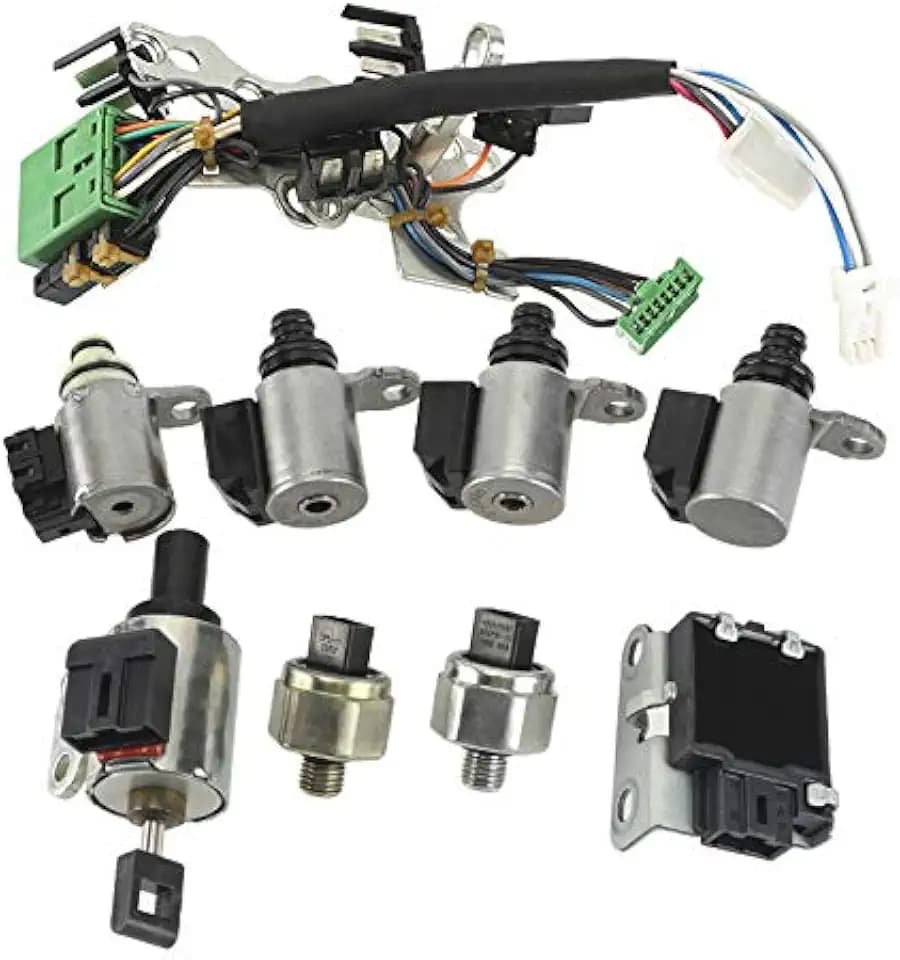 9PCS JF011E RE0F10A F1CJA Automatic CVT Transmission Valve Body Solenoid Kit for Nissan Altima Rogue Sentra