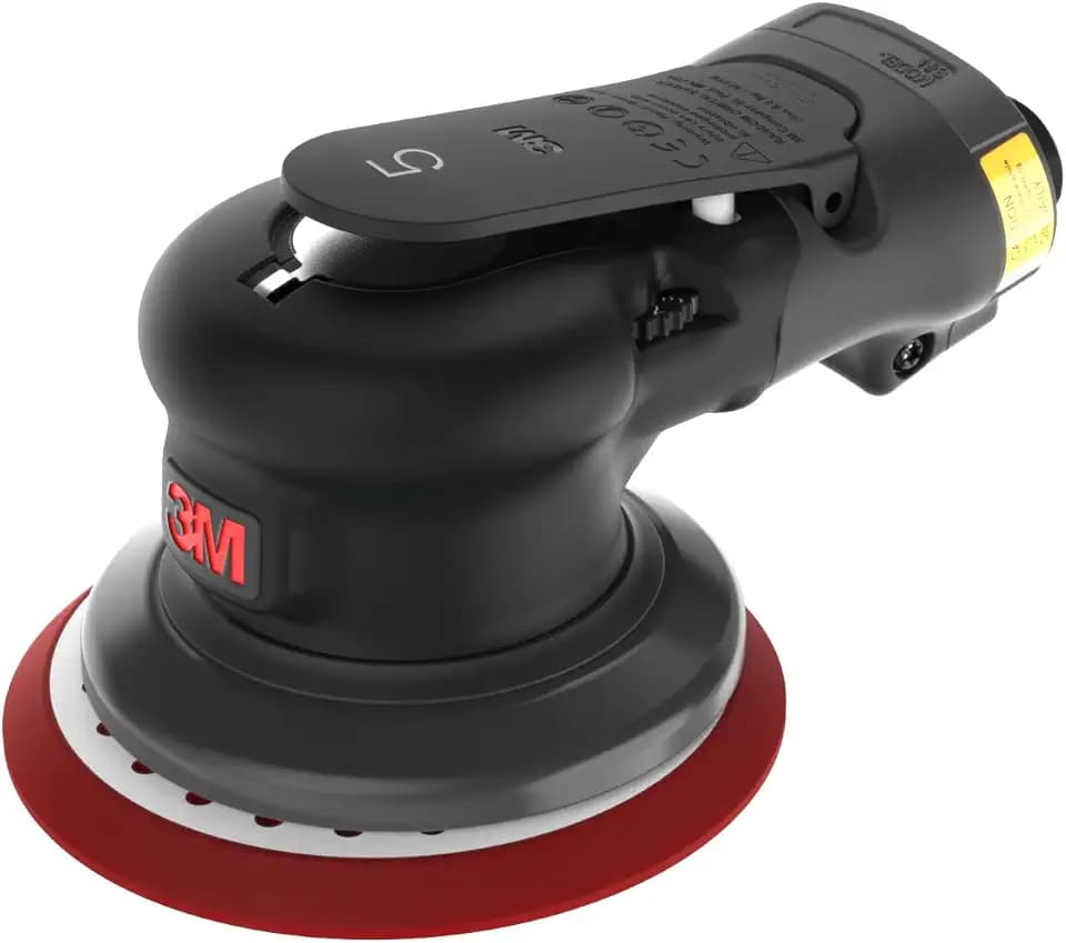3M Pneumatic Random Orbital Sander, 88936, 5 in, Non-Vacuum, 3/32 in Orbit