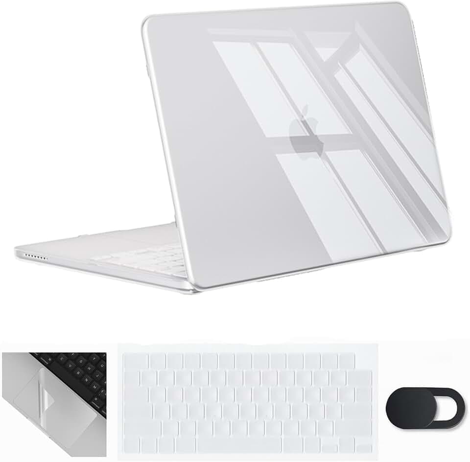 Se7enline for MacBook Neo Case 13 inch 2026 Model A3404,Crystal Transparent