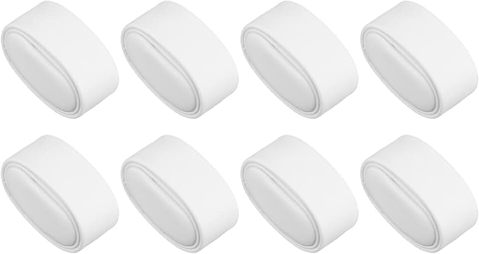 sourcing map Uhrenkissen, 6,8 x 3 x 4,5 cm, für Armbanduhren, PU-Leder, Uhrenkissen für Uhrenbox, Armreif, Kissen, Präsentationsaufbewahrung, Weiß, 8 Stück