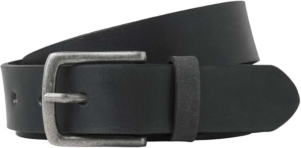 JACK & JONES Herren Jacian Leather Belt Ledergürtel (1er Pack)