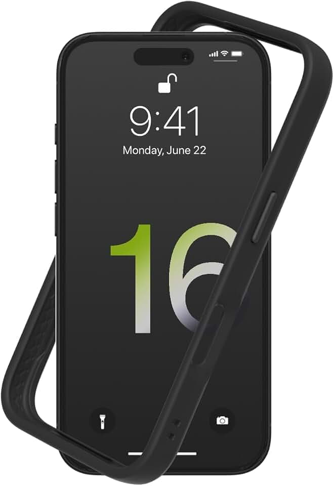 RhinoShield Mod NX Bumper Phone Case for iPhone 16 Black