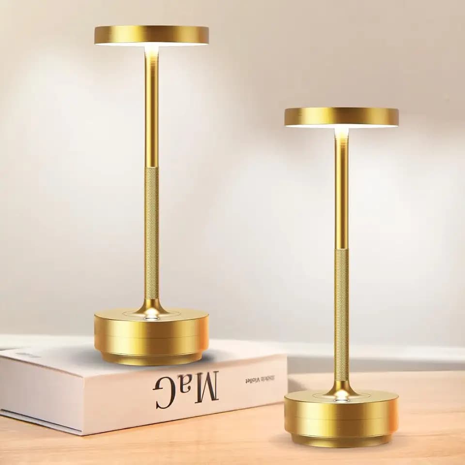 Rechargeable Cordless Table Lamp with 5000mAh Battery IP54 Waterproof LED