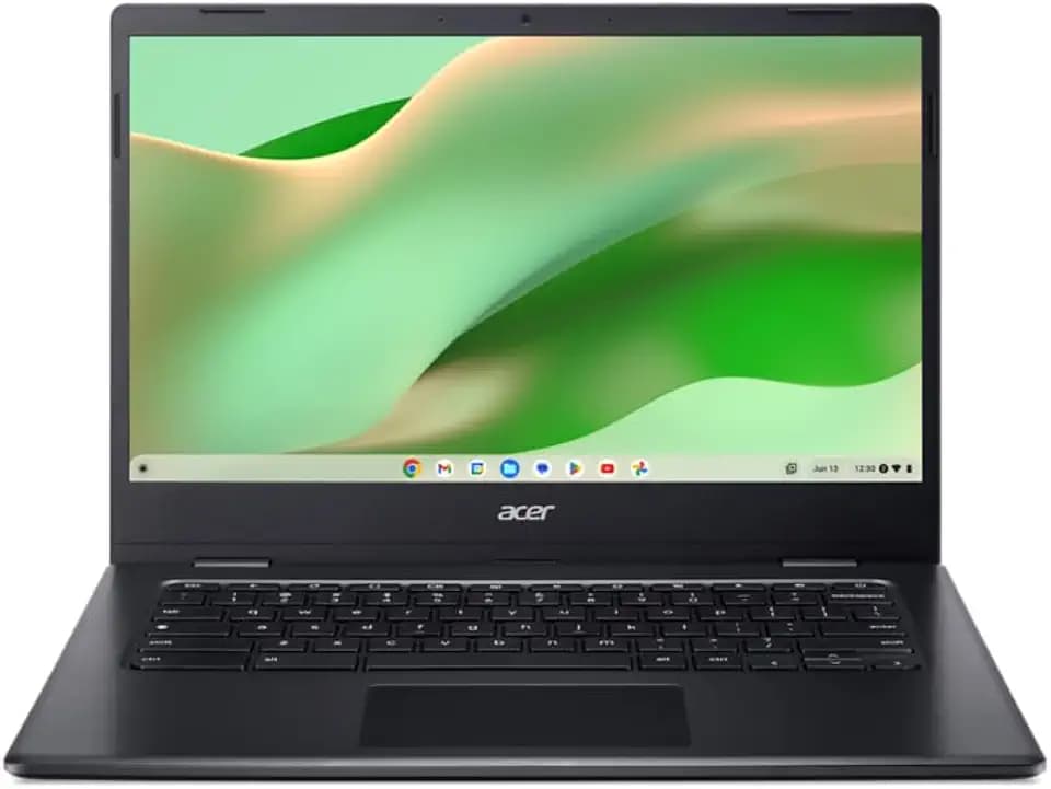 Acer Chromebook 314 CBOA314-1H-C8XY, Laptop 14 Zoll Full HD, Laptop (Intel Celeron N4500, 4 GB RAM, 128 GB eMMC, Intel UHD Graphics, Chrome OS), grauer Laptop, AZERTY-Tastatur