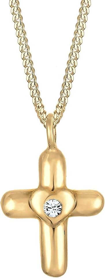 Elli Mädchen-Collier, 925 Sterlingsilber Kristall