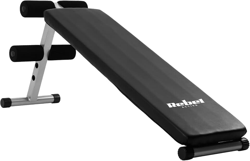Schräge Trainingsbank für Bauchmuskelübung REBEL ACTIVE RBA-2004
