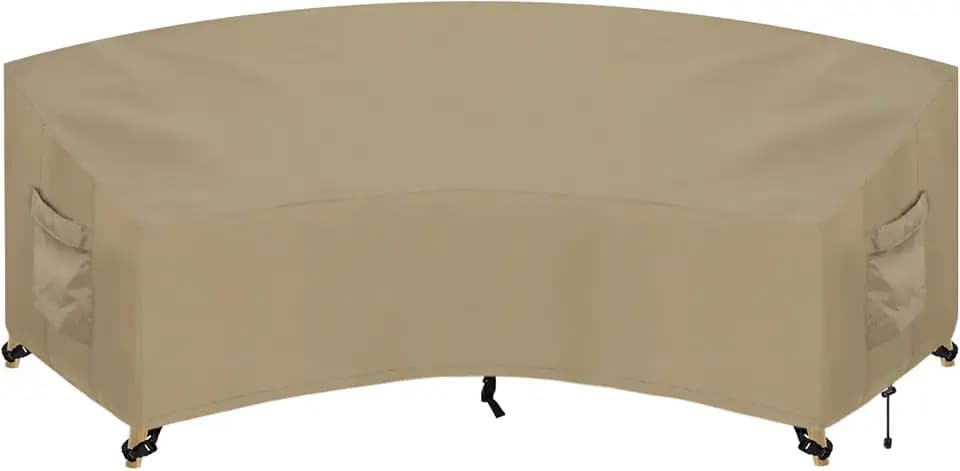 PureFit Outdoor Sectional Cover Waterproof Curved Patio Furniture Covers