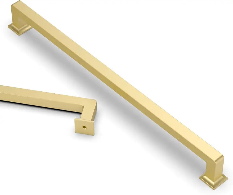 Asidrama 10 Pack 9 inch Brushed Gold Kitchen Cabinet Handles