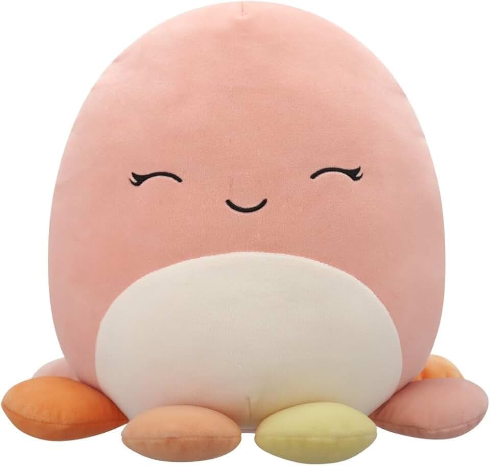 Squishmallows Original 12in Melina The Happy Peach Octopus – Official Jazwares Plush (Medium-Sized)