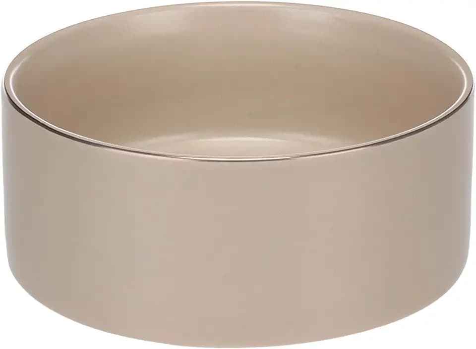 Hundenapf Keramik – hundenapf mittelgroße Hunde – 800ml – rutschfest & stilvoll – beige – Flamingo Eram