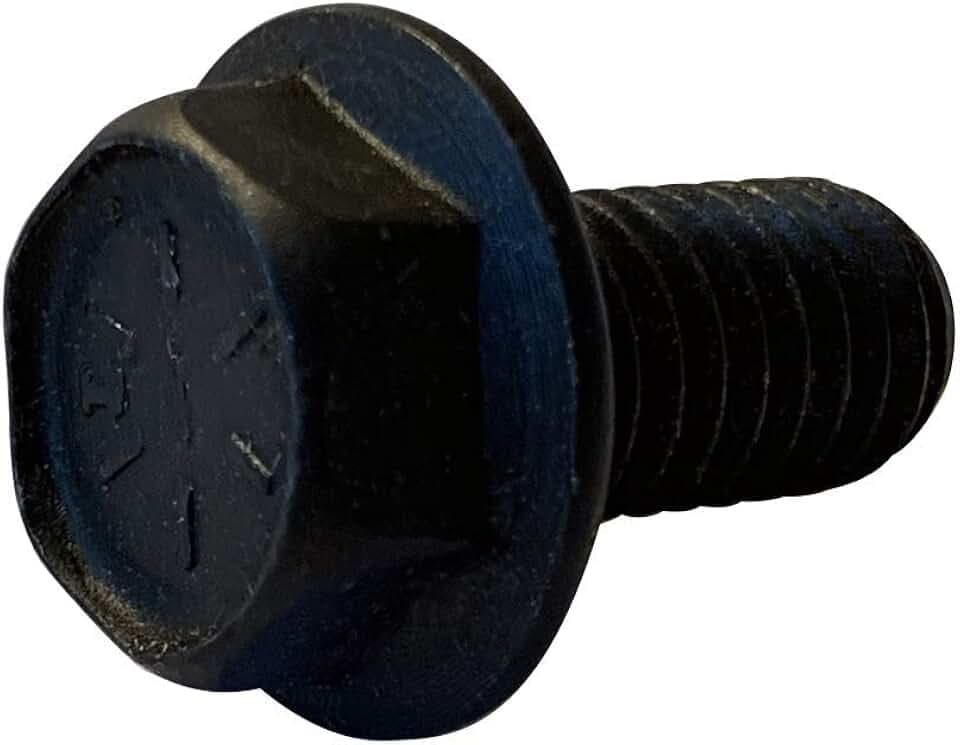 Small Parts 4416BF 7/16"-20 x 1" Hex Head Flange Non Serrated Frame Bolt IFI-111 2002 Grade 8 Black Phosphate (Pack of 10)