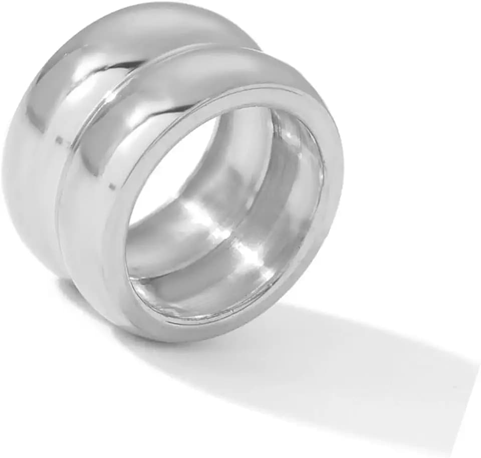 Chunky Rings for Women Size 6-11 Statement Rings Thumb Rings Bold Thick Ring Fashion Wide Band Ring Chunky Jewelry