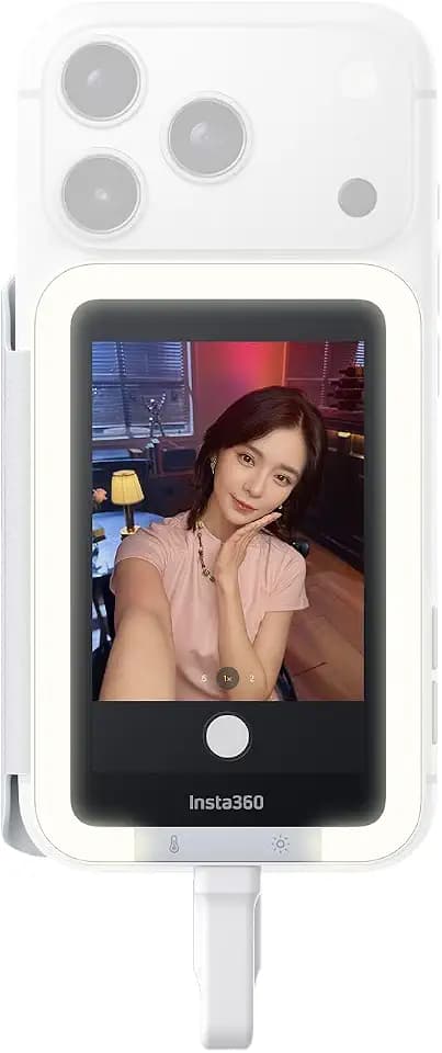 Insta360 Snap 4K Selfie-Monitor mit Licht, Magnetischer Selfie-Bildschirm