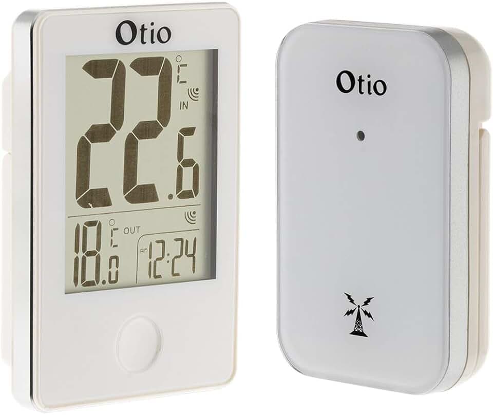 Thermomètre int/ext sans fil Blanc
