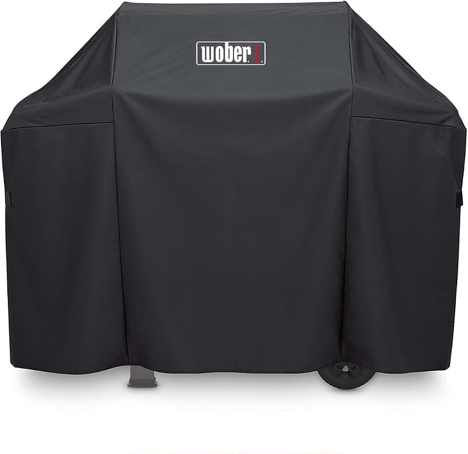 51-Inch Grill Cover for Weber Spirit II 300 Series & Genesis 300, Heavy Duty Waterproof BBQ Cover Compatible with Spirit E-310 E-320, Water-Resistant Outdoor Grill Protector, Black
