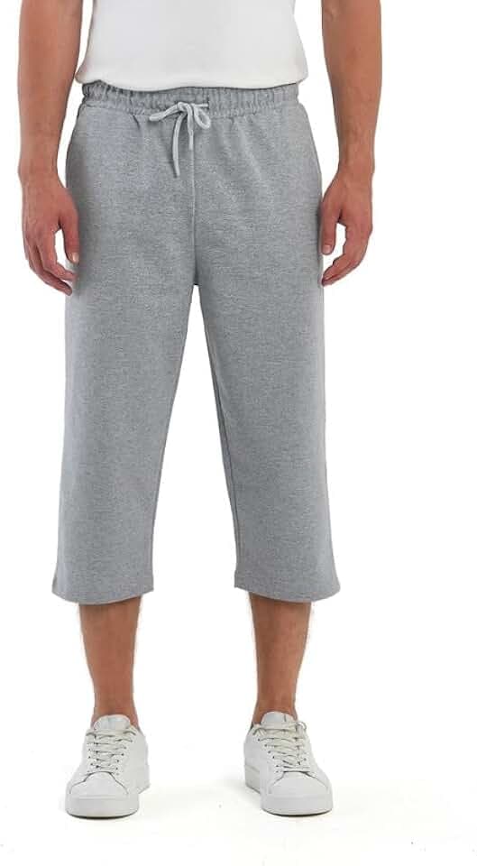 COMEOR Caprihose Herren – 3/4 Hose Herren Kurz - Kurze Hosen Männer Laufshorts Baumwolle Shorts
