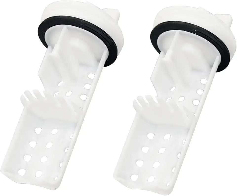 2Pcs WH11X34741 Washer Drain Pump Filter