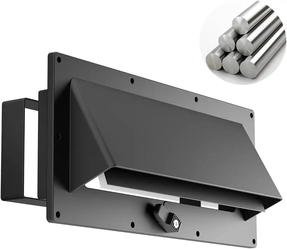 Aluminum RV Exhaust Range Vent Cover No-Cutting 1.2-2.2" Depth