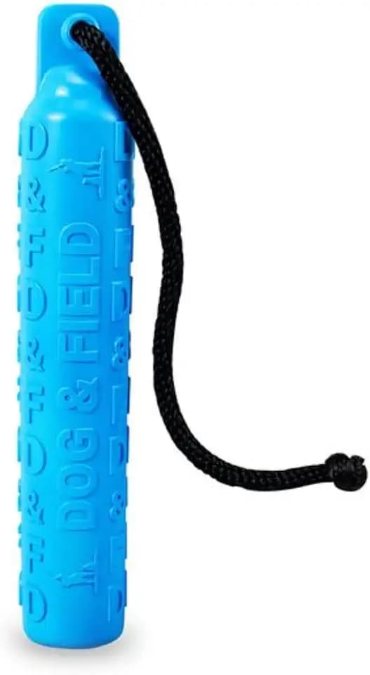 Dog & Field B-LINE Bumper Hundetraining Schnuller - Blau | Gummi-Wasserschwimmer für Training & Apportierübungen | Schwimmendes Hundespielzeug mit Wurfschnur | Gundog Training Dummies