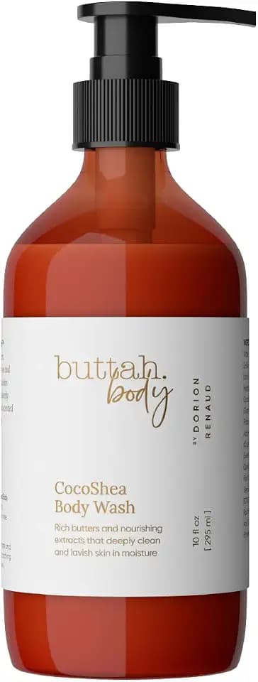 Buttah Skin by Dorion Renaud CocoShea Body Wash 10oz - Nourishing Body Wash for Men & Women - African Cocoa Butter Daily Body Wash - Natural Nutrients & Vitamins - Black Owned Skincare