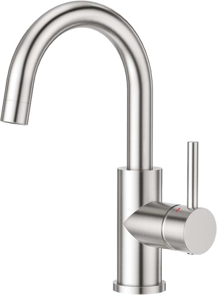 CREA Wasserhahn Küche, Küchenarmatur für Kleine Küche,Edelstahl