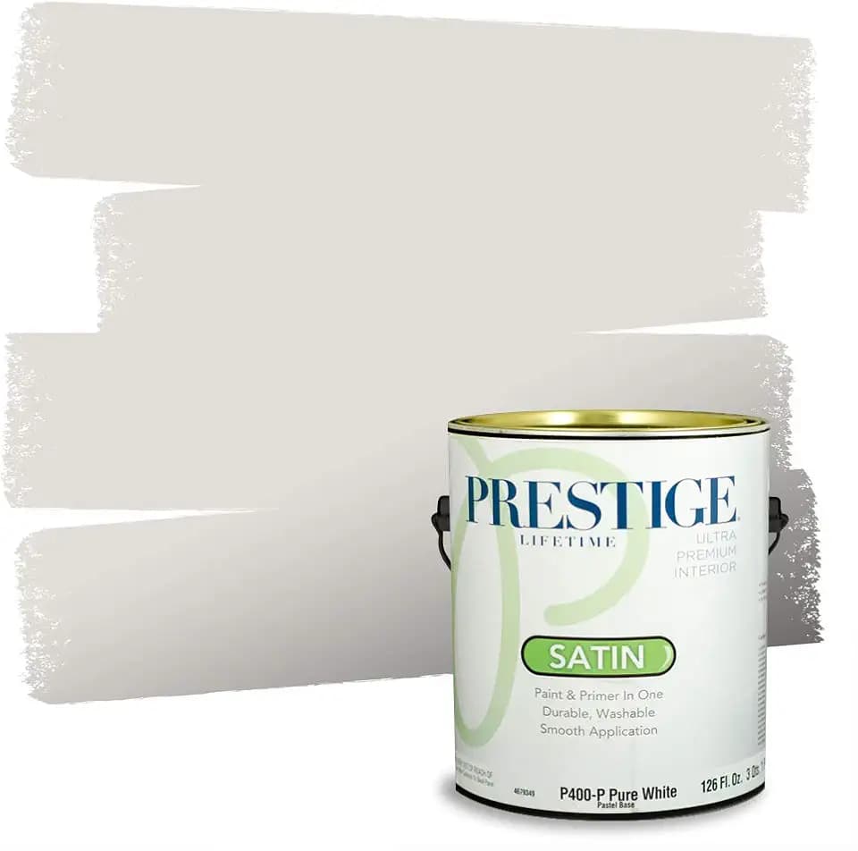 PRESTIGE Interior Paint and Primer in One, Opal Silk, Satin, 1 Gallon