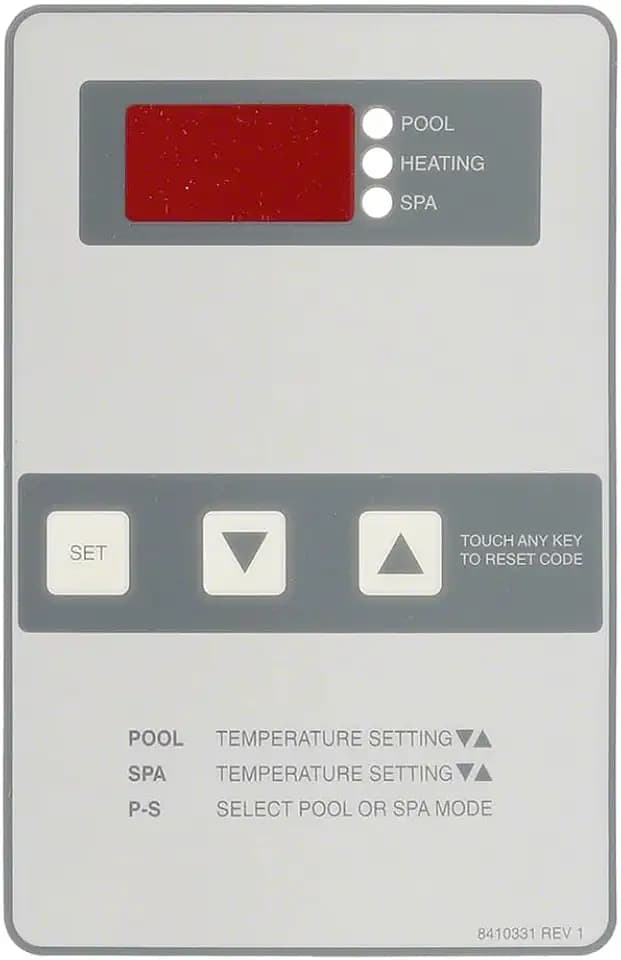 H000330 Compatible with RAYPAK Control Panel Label LCD Digital KIT for Fits Model(s):PS10353,PS10354,PS10355,RHP 2350ti,3350ti,4350ti,5200,5310Ti,5350,6200,6300Ti,6350,8300Ti,8350