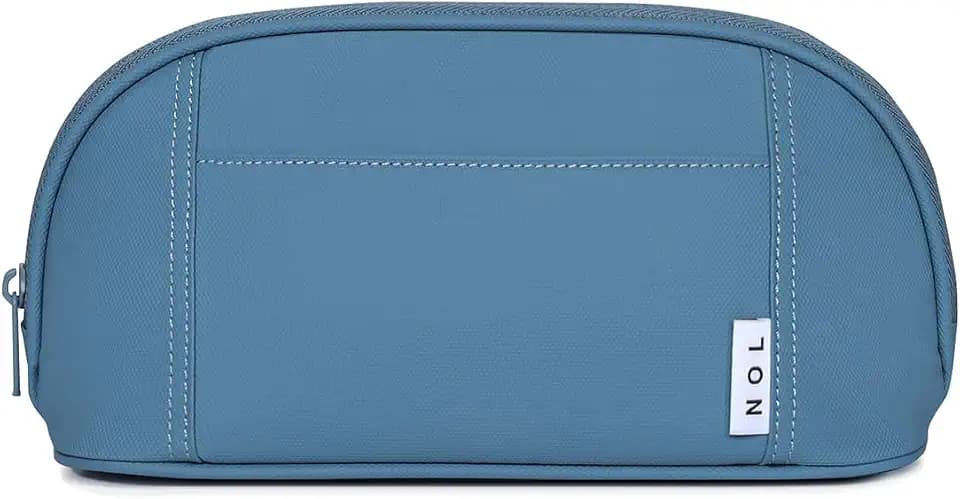 NOL Freezable Snack Bag, Dusty blue Insulated Leak-Proof Lunch Cooler Bag, Reusable Zip Closure Travel Work Tote Keeps Food Fresh for Hours, 4L