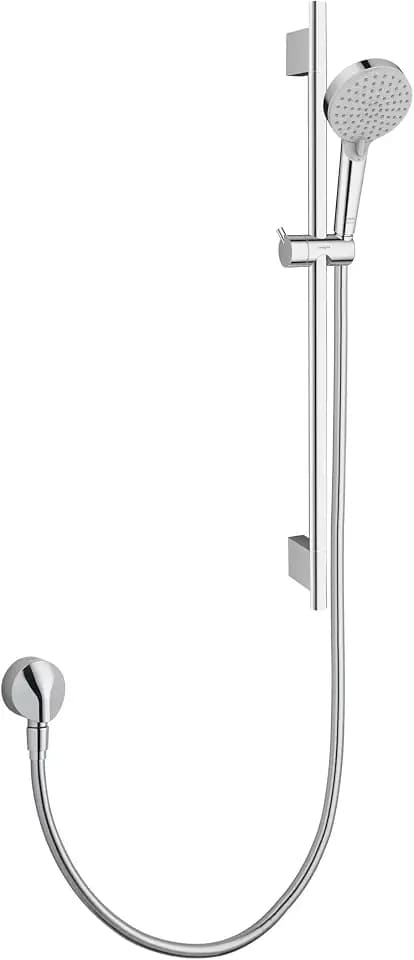 hansgrohe Vernis Blend 3-Spray Handshower with Slide Bar and Hose, Rain, IntenseRain, Handheld Shower Head System in Chrome, 04971000