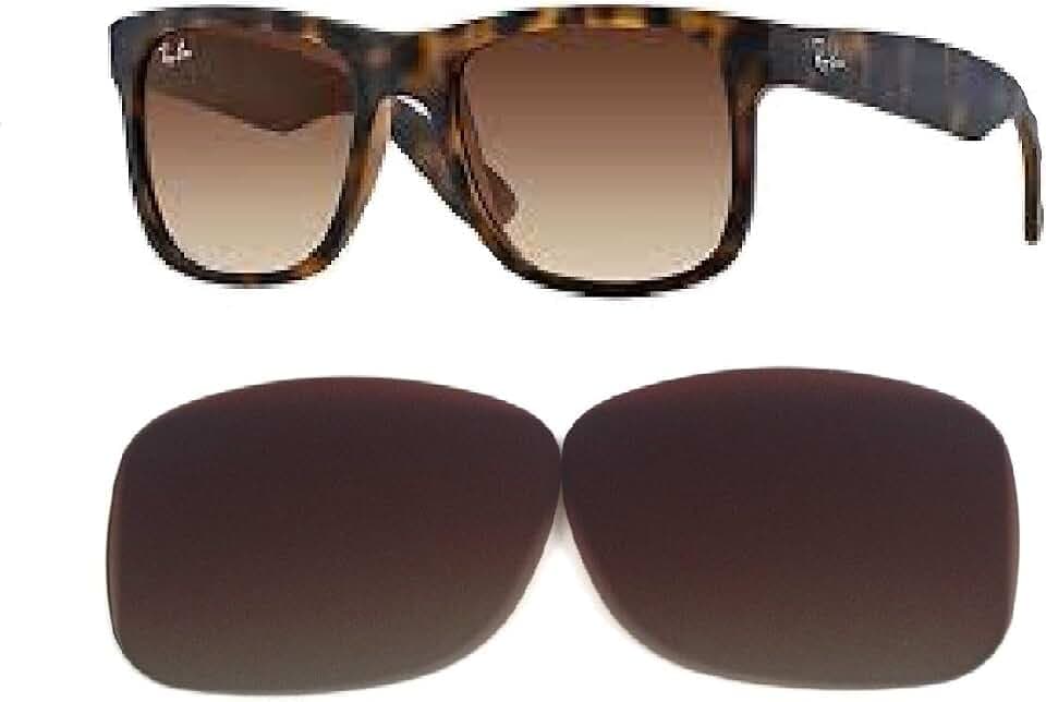 Galaxy Replacement Lenses For Ray-Ban RB4165 Justin Brown Gradient Color Polarized (54mm Not 51mm)