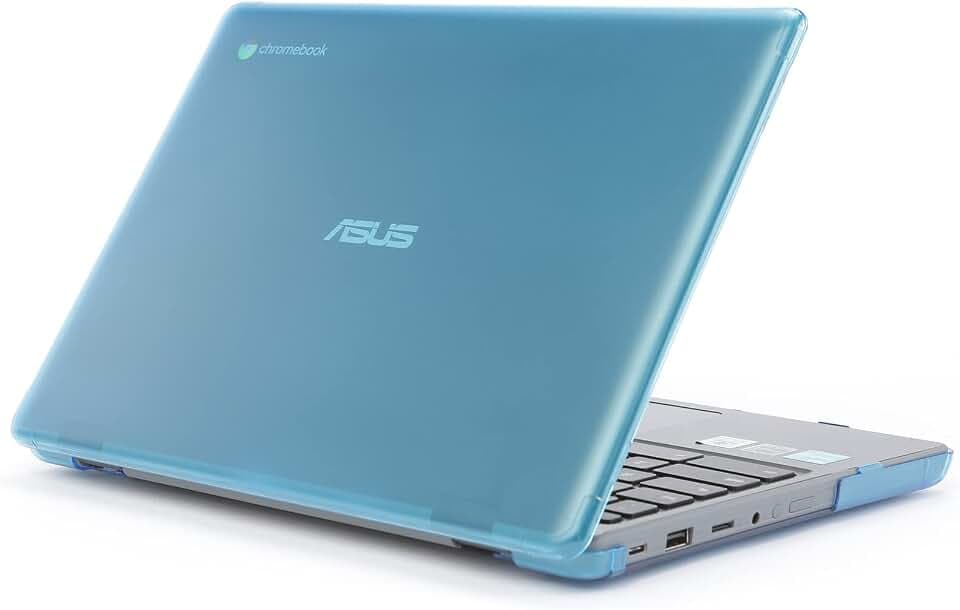 mCover Case Compatible for 2022~2023 11.6" ASUS Chromebook CR1 (CR1100CA or CR1100FA) Series Laptop Computers ONLY (NOT Fitting Any Other ASUS Models) - Aqua