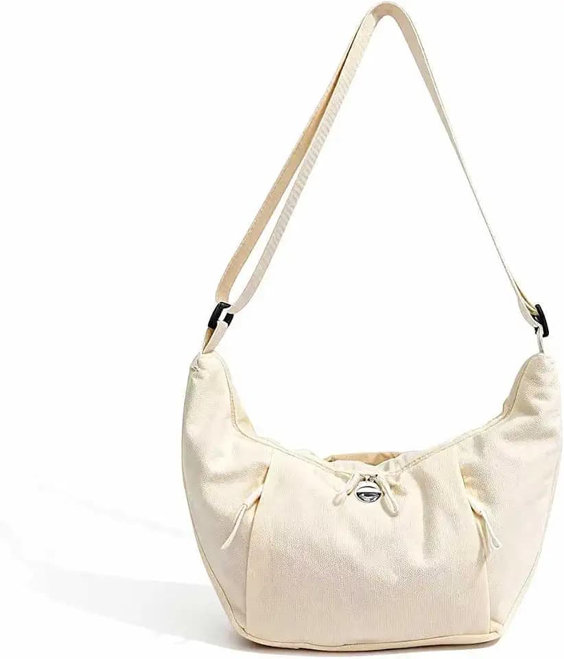 Haneulbit Small Crossbody Bag for Women, Waterproof Nylon Purse with Adjustable Strap, Lightweight Shoulder Bag