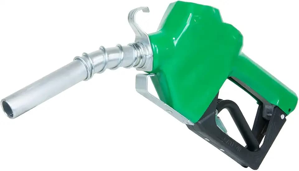 Fill-Rite N075DAU10 3/4"" Auto Nozzle with Hook Diesel Green 2.5-14.5 GPM End of Delivery Hose - 1 Each