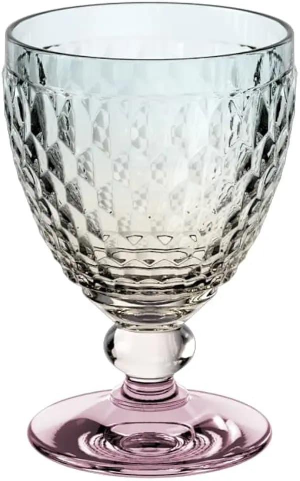 Villeroy & Boch – Boston Pearl Rotweinglas 132mm, Glas für Rotwein, facettiertes Kristallglas, robust und spülmaschinenfest, Premium Qualität Made in Germany, farbgesprayed, Glas