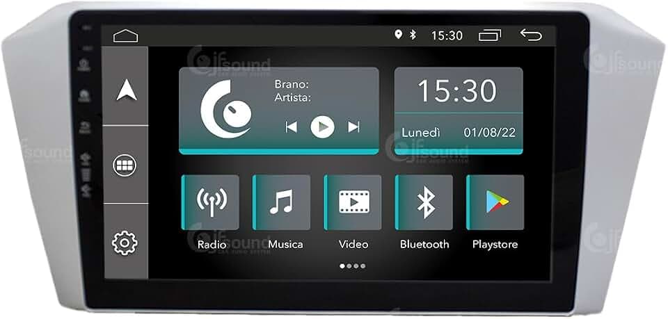 Personalisiertes Autoradio für Volkswagen Passat B8 2015 grau Android GPS Bluetooth WiFi USB DAB+ Touchscreen 10" 4core Carplay AndroidAuto