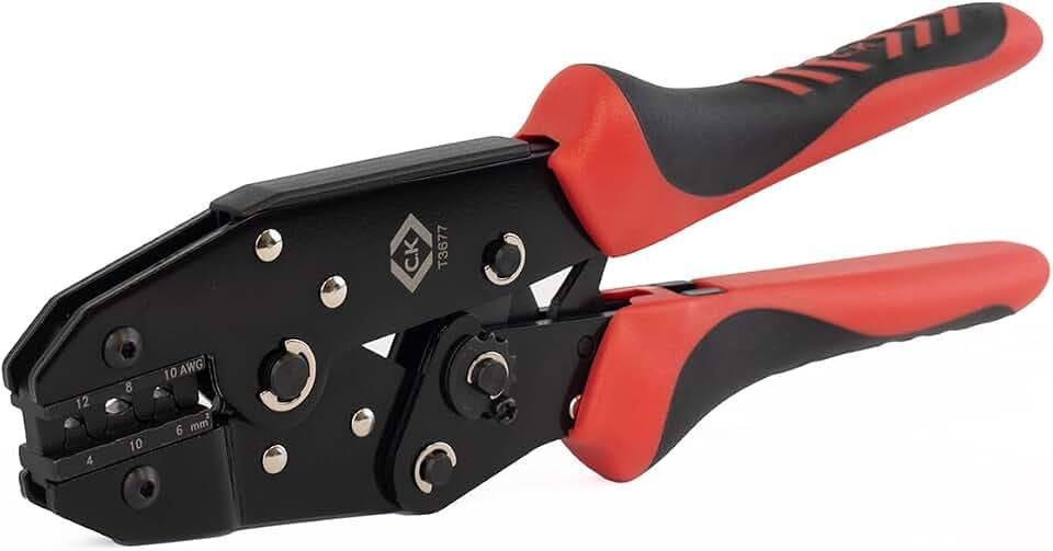 Crimpzange mit Knarrenmechanismus für MC3 & MC4 Verbindungen, 4, 6 und 10 mm²