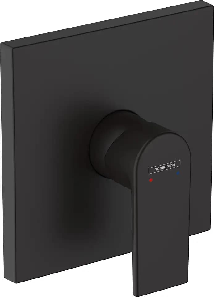 hansgrohe Duscharmatur Vernis Shape, Unterputz Brausebatterie für 1 Funktion, Mattschwarz