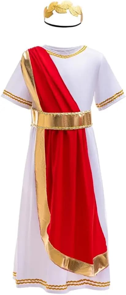Dressy Daisy Boys Greek God Costume Set, Roman Toga or Poseidon, Size 4-14
