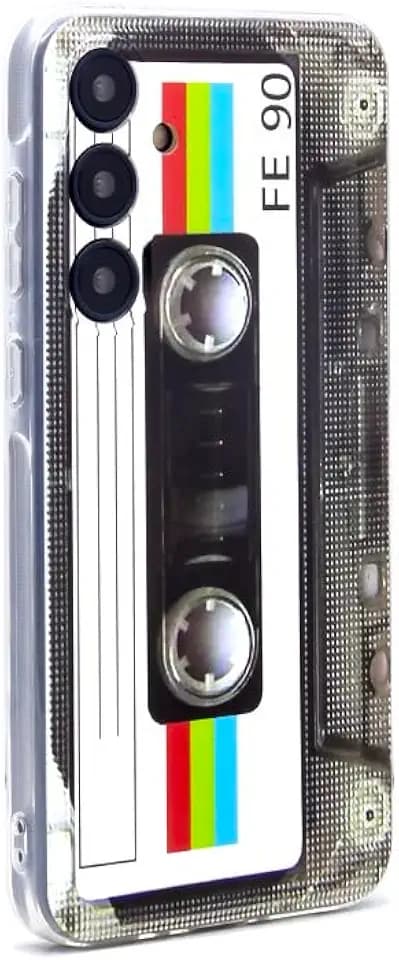 Phone Case Compatible with Galaxy A35 5G Case,80s Type Music Cassette Case Soft TPU Cover for Samsung A35 5G Multicolor