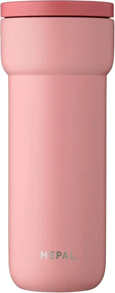 Mepal - Isolierbecher Ellipse - 6 Stunden heiß & 10 Stunden kalt - Thermobecher für Unterwegs - Geeignet als Tee & Kaffeetasse zum Mitnehmen - Passt in alle Becherhalter - 475 ml - Nordic Pink