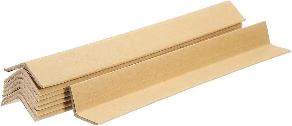PATIKIL 24 Stück Verstellbarer Papp Eckenschutz, 300x30mm L-förmiger Kantenschutz für optimale Ladungssicherung, Schutz für Große Bilderrahmen, Verpackung, Kartons Umzug & Versand (Gelb)