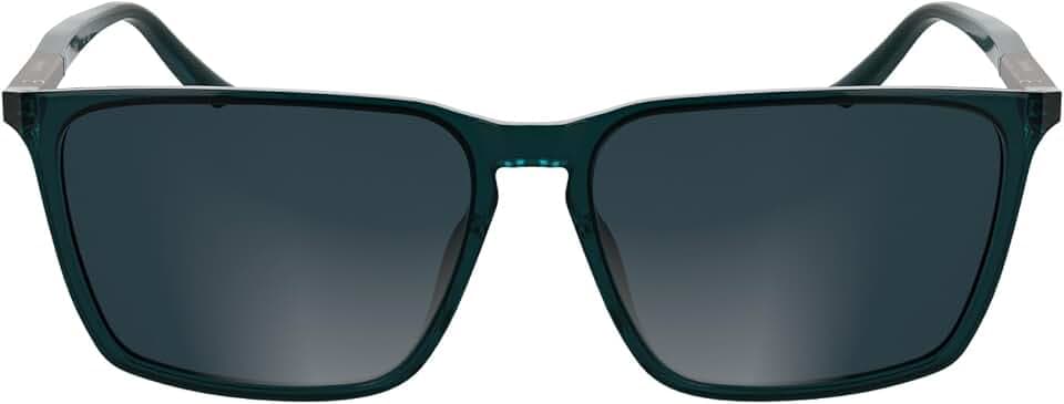 Calvin Klein Men's Sunglasses CK25505S - Transparent Petrol with Solid Blue Lens