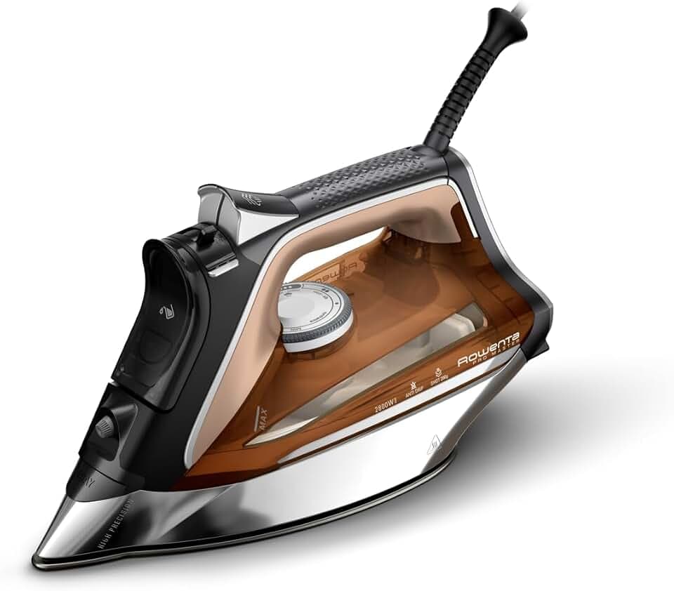 Rowenta Pro Master Dampfbügeleisen, 2800 W, Dampfleistung 45 g/min, Dampfstoß 200 g/min, Microsteam 400 HD-Sohle, auslaufsicher, Antikalk, präzise Spitze, Vertikaldampf, Tank 310 ml (generalüberholt)