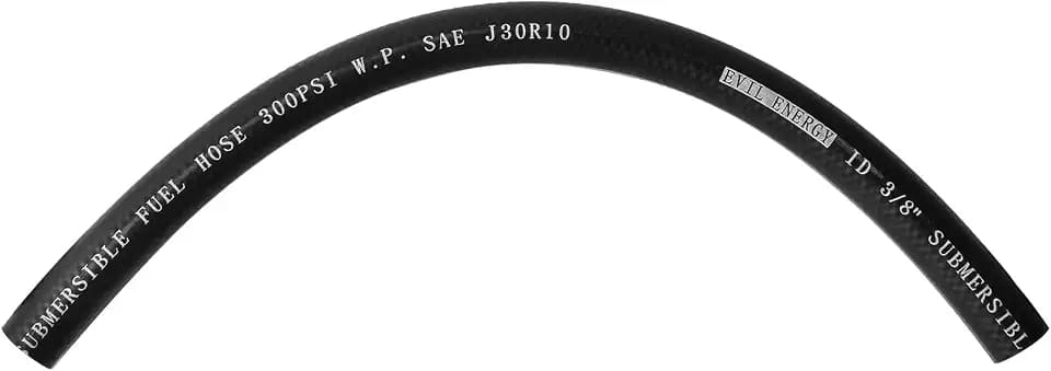 EVIL ENERGY 3/8" Submersible Fuel Hose E85 In-Tank SAE 30R10 1FT 300PSI