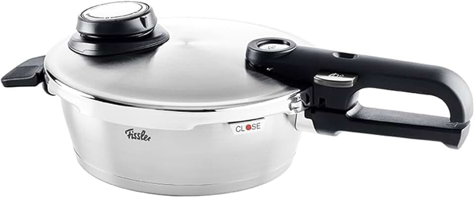 Fissler Vitavit Premium® Schnellbratpfanne (Ø 18 cm, 1,8 L) – Edelstahl-Schnellkochtopf mit 4 Garstufen, Made in Germany, Induktion